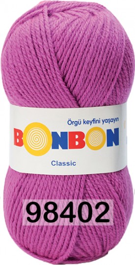 Пряжа Nako Bonbon Classic 98402 СИРЕНЬ