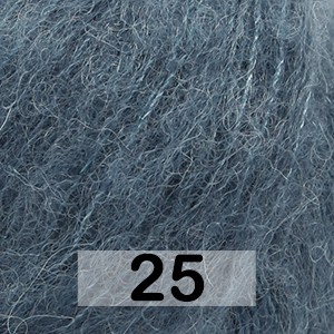 Пряжа Drops Brushed Alpaca Silk Uni Colour 25 стальной синий