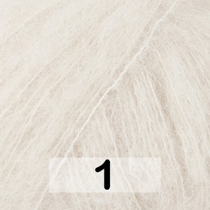 Пряжа Drops Brushed Alpaca Silk Uni Colour 1 натуральный