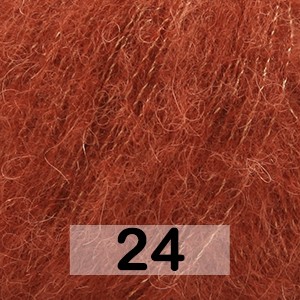 Пряжа Drops Brushed Alpaca Silk Uni Colour 24 ржавчина