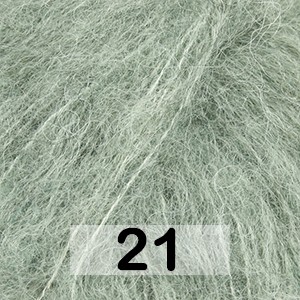 Пряжа Drops Brushed Alpaca Silk Uni Colour 21 зеленый шалфей