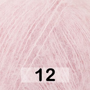 Пряжа Drops Brushed Alpaca Silk Uni Colour 12 розовый порошок