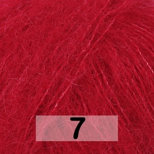 Пряжа Drops Brushed Alpaca Silk Uni Colour 7 красный ягодный