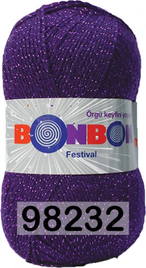 Пряжа Nako Bonbon Festival 98232 ФИОЛЕТОВЫЙ