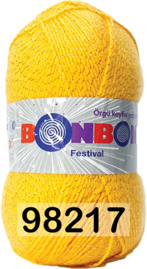 Пряжа Nako Bonbon Festival 98217 ЖЕЛТЫЙ