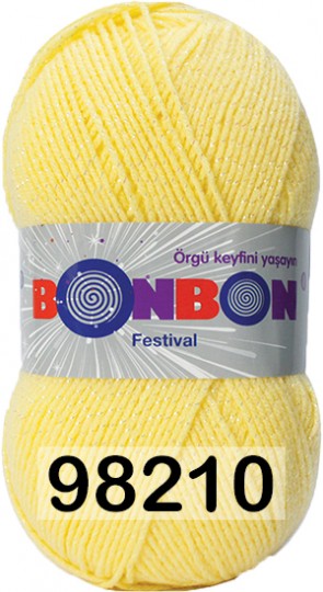 Пряжа Nako Bonbon Festival 98210 ЛИМОННЫЙ
