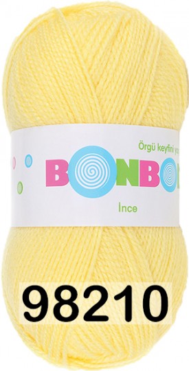 Пряжа Nako Bonbon Ince 98210 СВ.ЖЕЛТЫЙ