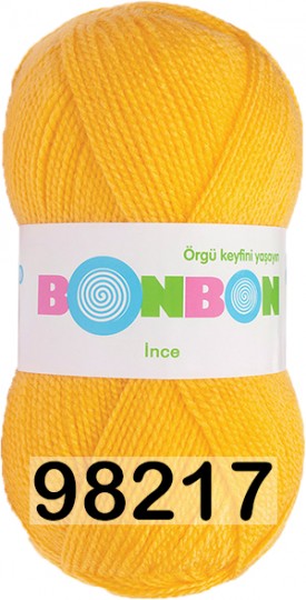 Пряжа Nako Bonbon Ince 98217 желток