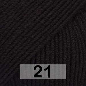 Пряжа Drops Baby Merino Uni Colour 21 черный