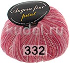 Пряжа Сеам Angora Fine Print 332 белый.св.розов.карамельн.малиновый