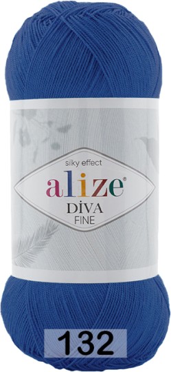 Пряжа Alize Diva Fine 132 синий