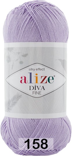 Пряжа Alize Diva Fine 158 сирень