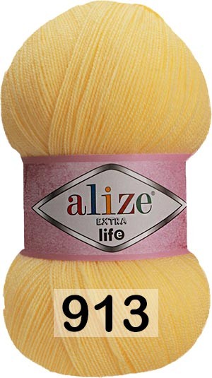 Пряжа Alize Extra Life 913 св.лимон