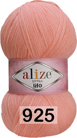 Пряжа Alize Extra Life 925 персиковый
