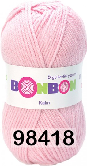 Пряжа Nako Bonbon Kalin 98418 розовый купить в Москве, цены в интернет-магазине Yarn-Sale