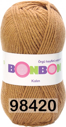 Пряжа Nako Bonbon Kalin 98420 БЕЖЕВО ЖЕЛТЫЙ