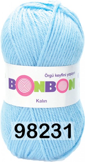 Пряжа Nako Bonbon Kalin 98231 ГОЛУБОЙ
