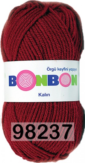 Пряжа Nako Bonbon Kalin 98237 Т.КРАСНЫЙ