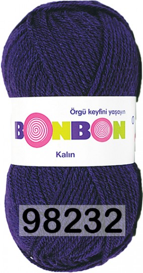 Пряжа Nako Bonbon Kalin 98232 фиолетовый
