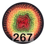 267 ЧЕРН.ОРАНЖ.ЖЕЛТ.ЗЕЛ.КРАС.