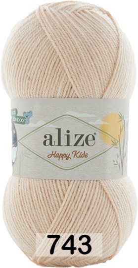 Пряжа Alize Happy Kids 743 св.бежевый