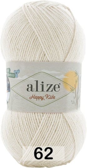 Пряжа Alize Happy Kids 062 молочный