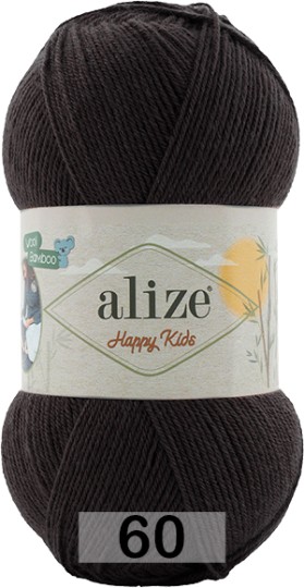 Пряжа Alize Happy Kids 060 черный