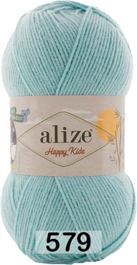 Пряжа Alize Happy Kids 579 св.бирюзовый