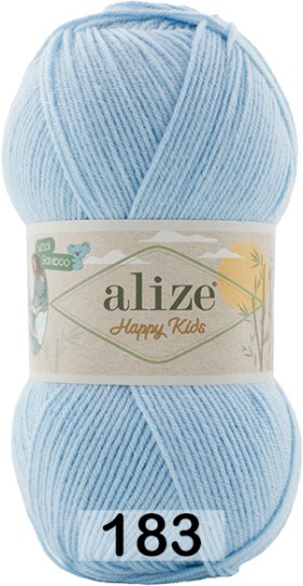 Пряжа Alize Happy Kids 183 св.голубой