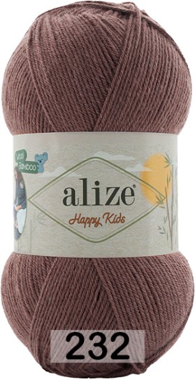 Пряжа Alize Happy Kids 232 коричневый