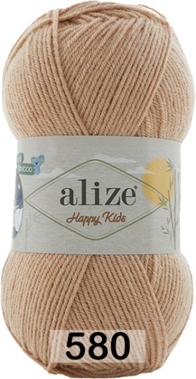 Пряжа Alize Happy Kids 580 св.верблюжий