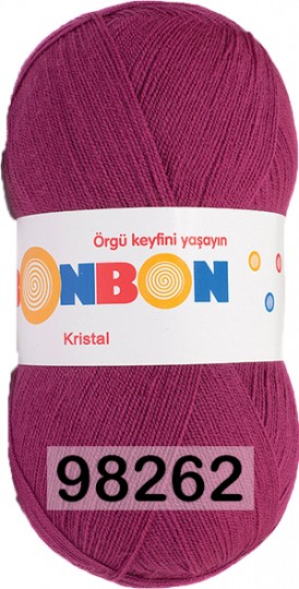 Пряжа Nako Bonbon Kristal 98262 СЛИВОВЫЙ
