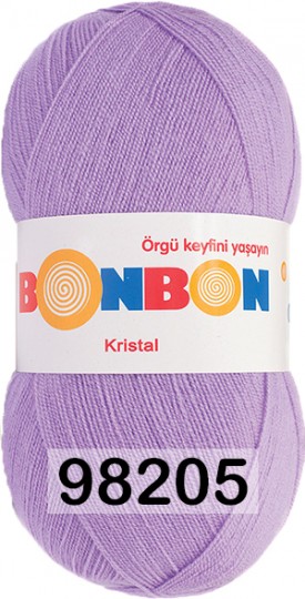 Пряжа Nako Bonbon Kristal 98205 СИРЕНЬ