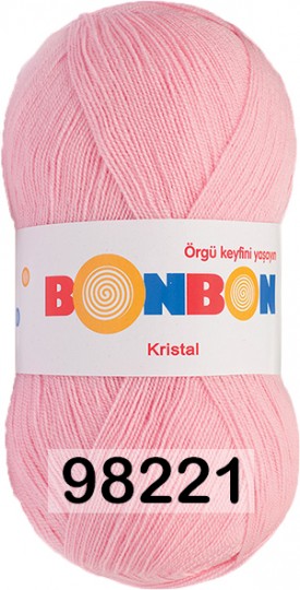 Пряжа Nako Bonbon Kristal 98221 розовый