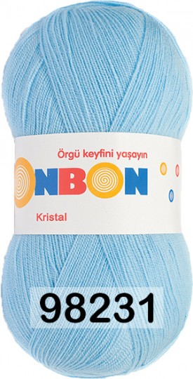 Пряжа Nako Bonbon Kristal 98231 ГОЛУБОЙ