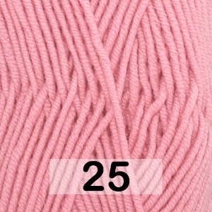 Пряжа Drops Merino Extra Fine Uni Colour 25 розовый