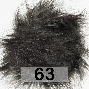 Furry Pompons 63 черный с серым