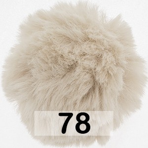 Furry Pompons 78 кремовый