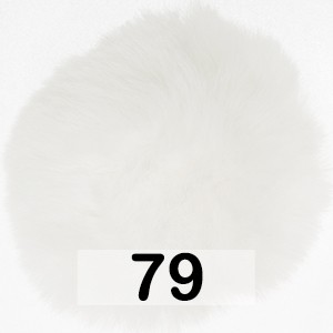 Furry Pompons 79 белый