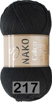 Пряжа Nako Calico 00217 черный