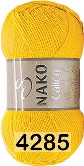 Пряжа Nako Calico 04285 желтый