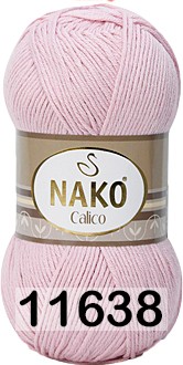 Пряжа Nako Calico 11638 розовый