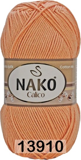 Пряжа Nako Calico 13910 персик