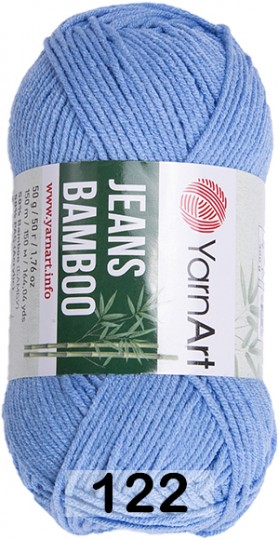 Пряжа YarnArt Jeans Bamboo 122 голубой