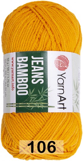 Пряжа YarnArt Jeans Bamboo 106 желток