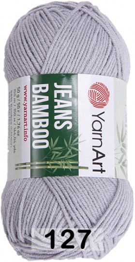 Пряжа YarnArt Jeans Bamboo 127 св.серый