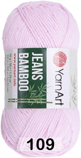 Пряжа YarnArt Jeans Bamboo 109 нежно-розовый