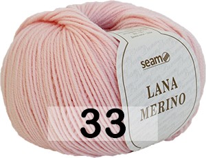Пряжа Сеам Lana Merino 33 розовый теплый