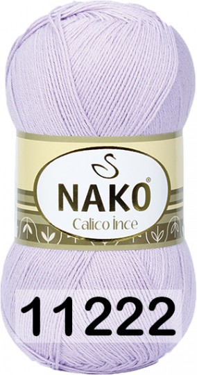 Пряжа Nako Calico Ince 11222 СИРЕНЕВЫЙ