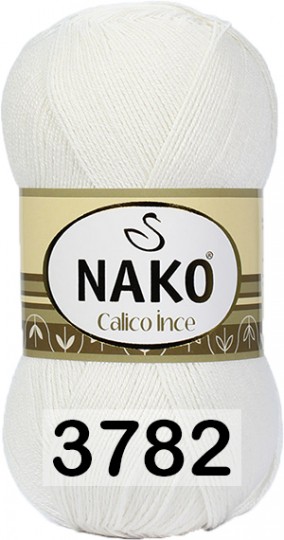 Пряжа Nako Calico Ince 03782 МОЛОКО